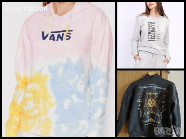 Ватиран суичър/ блуза Vans, Lee Cooper, House brand 