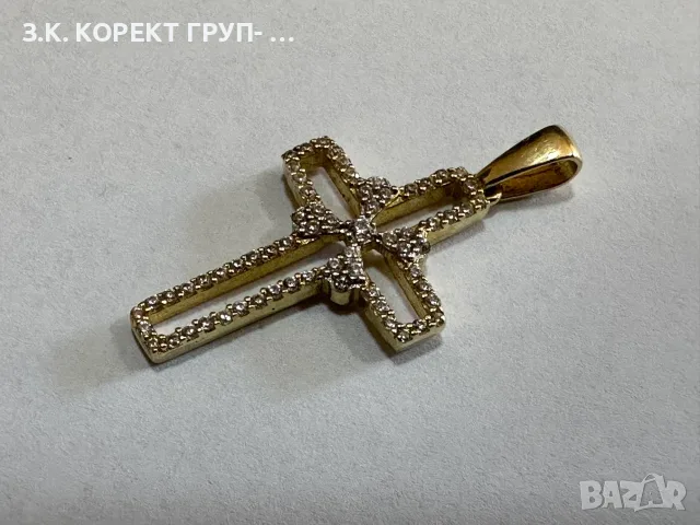 Златен кръст 14К – 2,12 гр. , снимка 6 - Колиета, медальони, синджири - 56394549