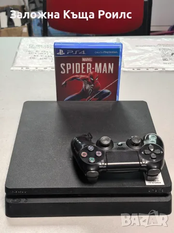 PlayStation 4 Slim CUH-2016B 1TB с оригинален джойстик и 2 игри