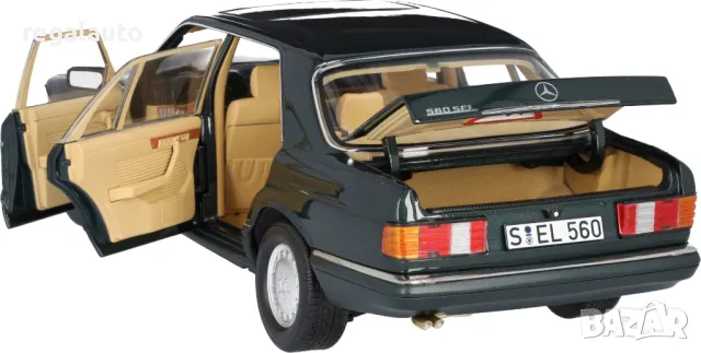 B66040682,умален модел die-cast Mercedes-Benz 560 SEL V 126 (1985-1991),1:18, снимка 8 - Колекции - 40331838