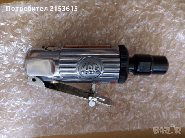 Mac Tools 1/4'' Пневматичен прав шлайф Mini Die Grinder AG14 нов, снимка 3 - Други инструменти - 29546364