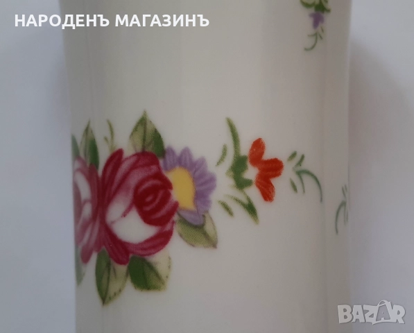 BELLE EPOQUE - НОВА италианска порцеланова ваза цветя порцелан кутия, снимка 7 - Други ценни предмети - 52877153