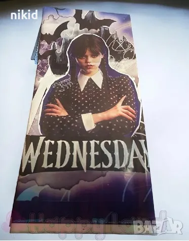 wednesday Уензди Адамс найлонова покривка за парти рожден ден