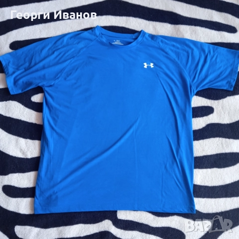 UNDER ARMOUR L КАТО НОВА оригинална тениска UA фланелка T-shirt jersey, снимка 2 - Спортни дрехи, екипи - 52298381
