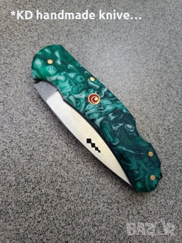 Сгъваем нож ръчно изработен от 1.4116 стомана, снимка 3 - Ножове - 52339386