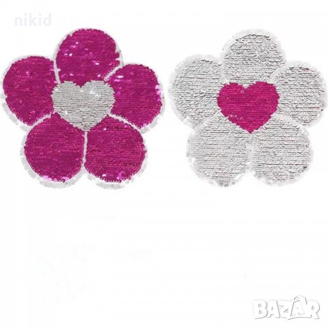 цВЕТЕ Голяма апликация за дреха обръщаща променяща сменящи си цвета двустранни пайети за дреха, снимка 3 - Други - 20814976