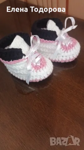 Кецове изплетени на една кука , снимка 3 - Детски маратонки - 47294250