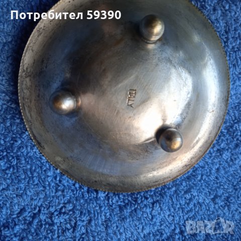 Месингова чинийка с декорация, снимка 2 - Декорация за дома - 35288993