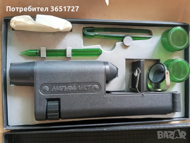 Ретро микроскоп, снимка 2 - Антикварни и старинни предмети - 56161177