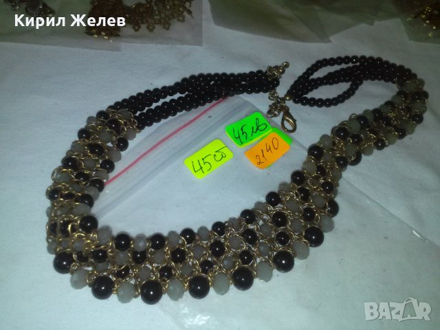 ПОЗЛАТЕНО СТАРО МЪНИСТЕНО АРТ ДЕКО РЕТРО КОЛИЕ ОГЪРЛИЦА 2140, снимка 2 - Колиета, медальони, синджири - 29624542