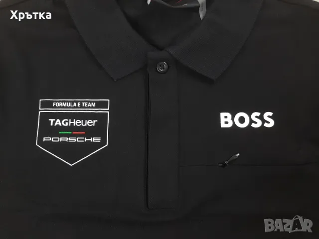 Porsche Motorsport x Boss Team Polo Shirt - Оригинална мъжка тениска с яка, снимка 8 - Тениски - 49393444