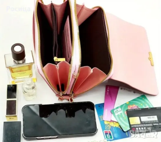 Дамска чанта портмоне в червено и в други цветове , снимка 6 - Чанти - 50224409