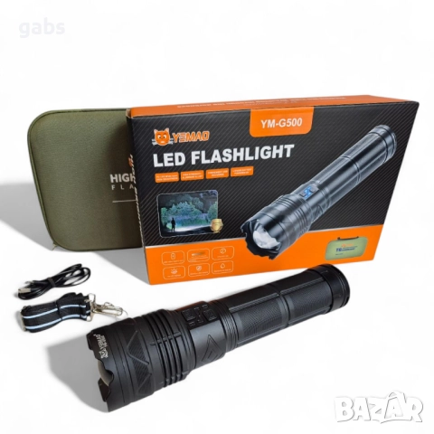 Супер мощен LED лазерен фенер YM-G500 и YM-G600/3200м/4000lm, снимка 4 - Къмпинг осветление - 51545223