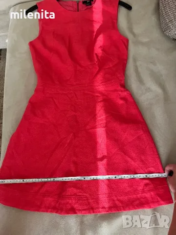 Много красива коралова рокля на HM 36/Sразмер, снимка 6 - Рокли - 49840158