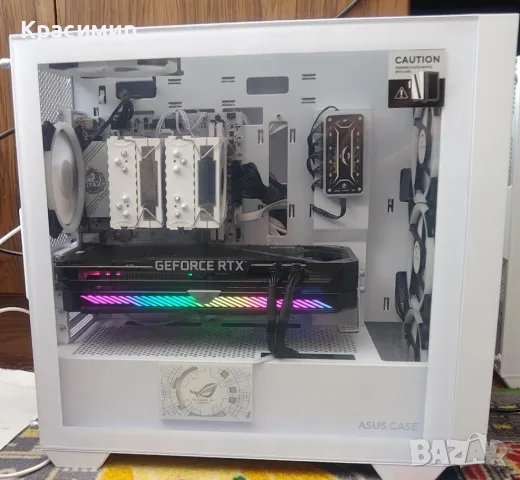 Геймърски комп Ryzen 5700x, ASUS ROG Strix RTX3070,32gb ddr4,1tb nvme, снимка 4 - Геймърски - 52674623