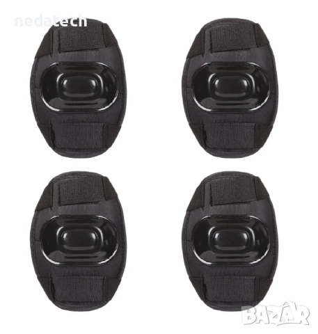 Комплект защитни наколенки и налакътници, Черен, 4 бр., снимка 4 - Спортна екипировка - 50938401