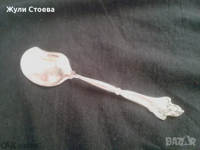 Красива сребърна лъжичка  в стил Сецесион, снимка 2 - Други - 56267233