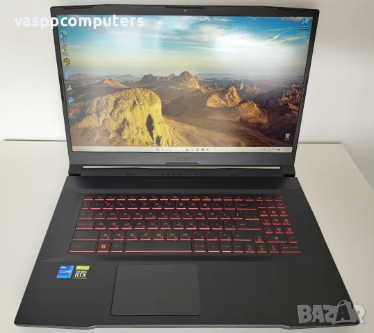 MSI Katana GF76 11UE / 17.3" / i7-11800H / RTX 3060 / 16GB RAM / 512GB SSD NVMe