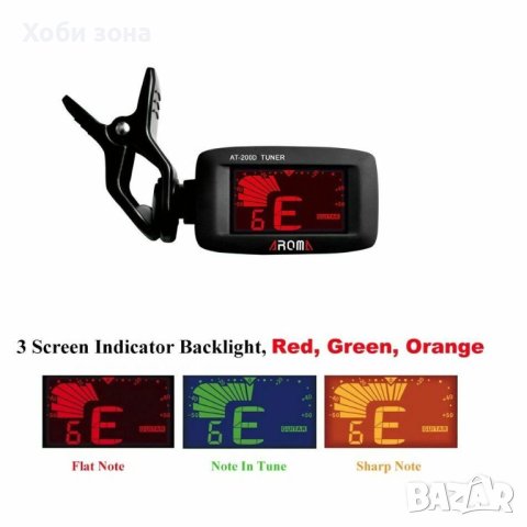 Тунер за китара бас укулеле цигулка, снимка 2 - Китари - 42056010