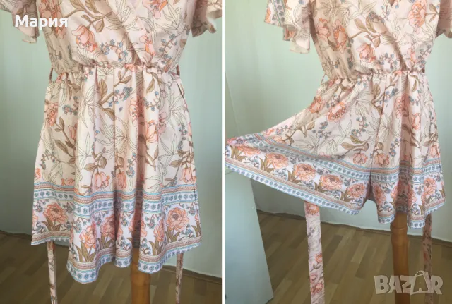 SHEIN С размер Нов Дамски Гащеризон Розор на Нежни Цветя Шейн , снимка 18 - Гащеризони - 47317241