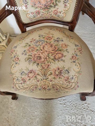 Красиво бароково кресло 038, снимка 4 - Столове - 38995317