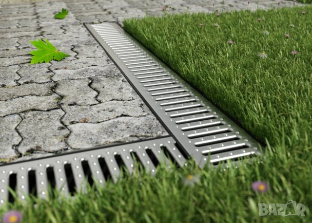 ТОП ЦЕНА ! Най истинските ! Най здравите ! Подов линеен сифон - канал отводнител - дренаж - решетка, снимка 1