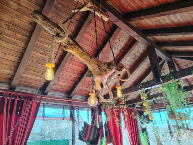 Винтидж пендел,масив ,ръчна изработка, снимка 4 - Декорация за дома - 54366228