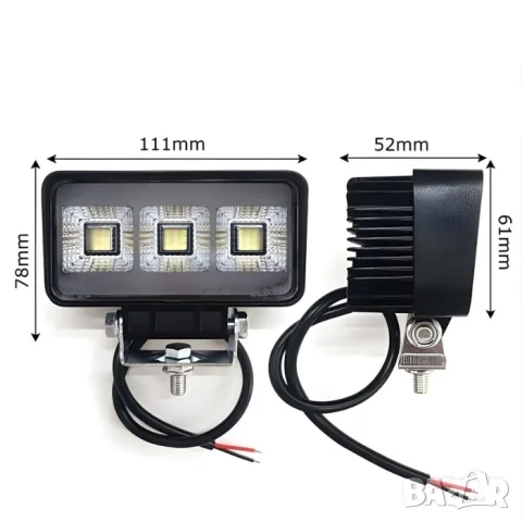 LED работен халоген 26 W с 27 диода, снимка 4 - Аксесоари и консумативи - 55864030