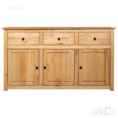 vidaXL Сайдборд, 135x40x80 см, бор масив, стил Панама（SKU: 282703）, снимка 2 - Гардероби - 56063314