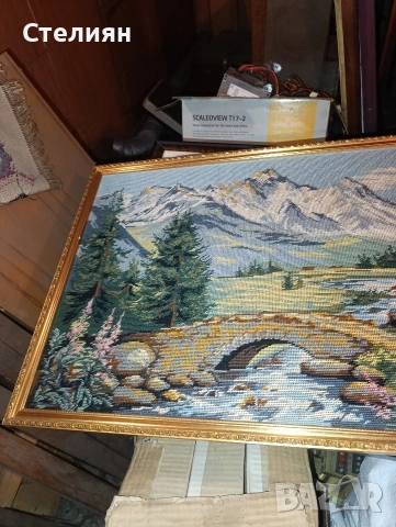 Голям гоблен в рамка 135/65 , снимка 2 - Декорация за дома - 53967042