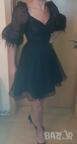 Официална  рокля с пера Fervente , снимка 7 - Рокли - 41938322