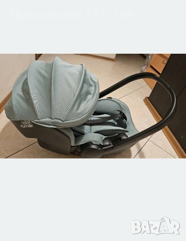 Бебешко столче Britax safe 5Z с Ergo Recline + Адаптери за количка, снимка 3 - Столчета за кола и колело - 53064385