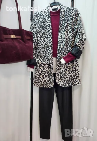 Леопардово сако, снимка 4 - Сака - 48131176