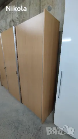 Трикрил гардероб с плъзгащи се врати 240 /46 /200 см офис шкаф за документи, снимка 15 - Гардероби - 49091606