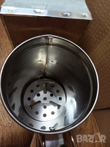 Пчеларска пушалка Неръждаема с решетка естествен мех Сръбска-пчеларски, снимка 6 - За пчели - 31776143