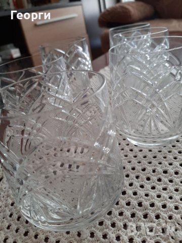 Кристални чаши за уиски,водка,коняк, снимка 5 - Сервизи - 36706169