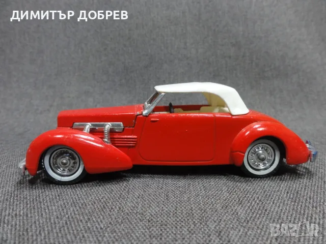 1/43 СТАРА РЕТРО МЕТАЛНА КОЛИЧКА MATCHBOX YESTERYEAR Y18 1937 CORD MODEL 812 ENGLAND, снимка 2 - Колекции - 55943366