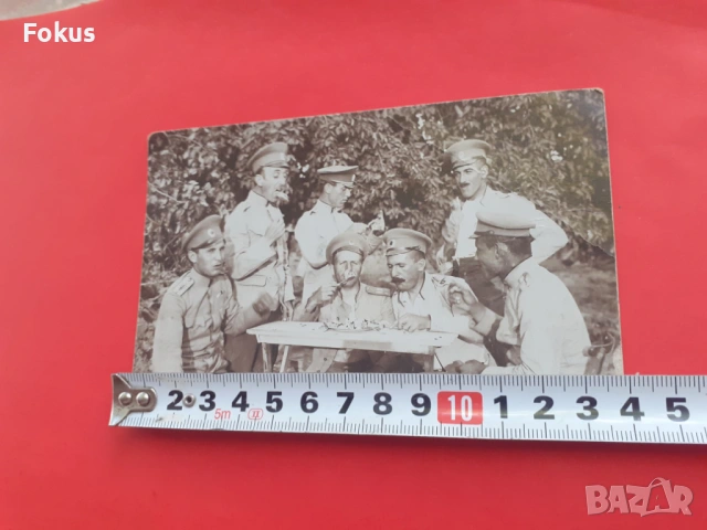Стара военна снимка офицери Царство България - Серско, снимка 6 - Антикварни и старинни предмети - 53366193