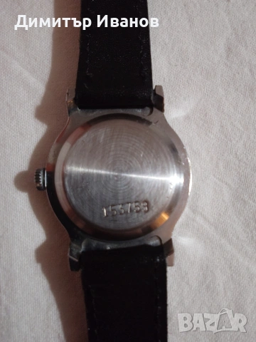 Съветски механичен часовник Победа - Самара – работещ, с черна кожена каишка - 18мм. , снимка 9 - Мъжки - 53025179