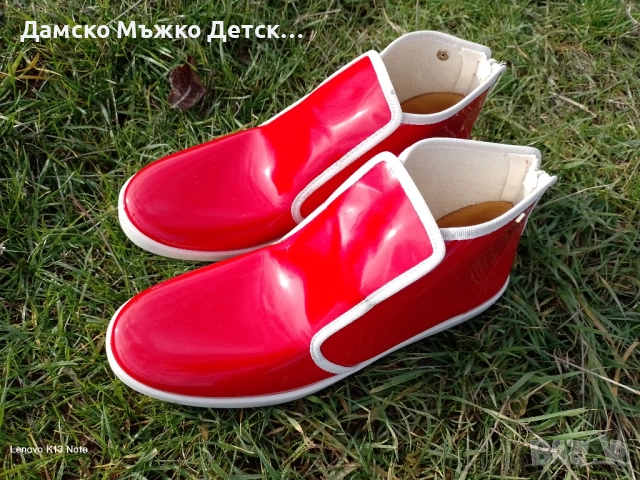 Дамски лачени боти , снимка 2 - Дамски боти - 52542201