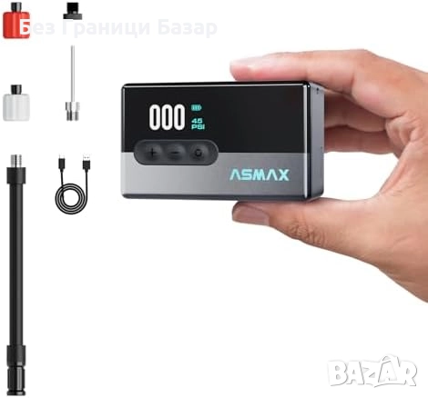 Нова Преносима електрическа помпа за колело гуми 120 PSI с манометър