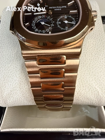 Patek Philippe nautilus moonphase rose gold, снимка 4 - Мъжки - 55966060