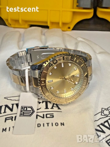 Луксозен мъжки часовник Montres Prestige x Invicta 43мм Gold Two-Tone златисто и сребристо нов+кутия