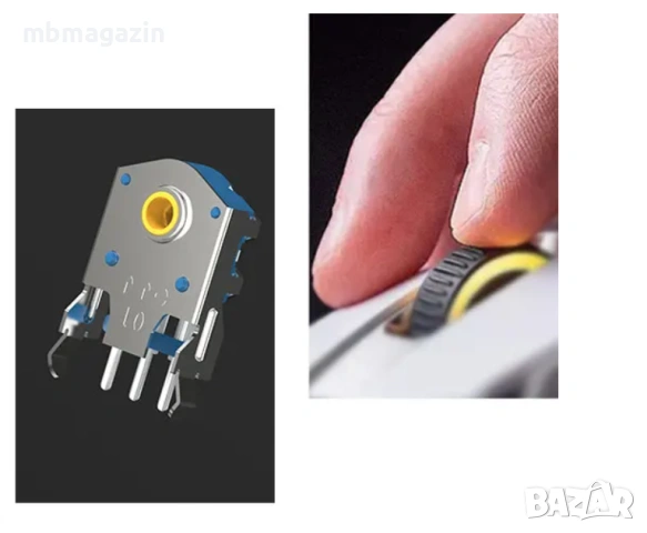 TTC Encoder Gold 7/8/9/10/11/12/13/14/15/16mm Dustproof Mouse Scroll 