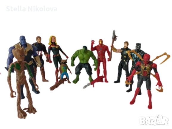 Герои "Отмъстителите"-пълен комплект 10 фигури