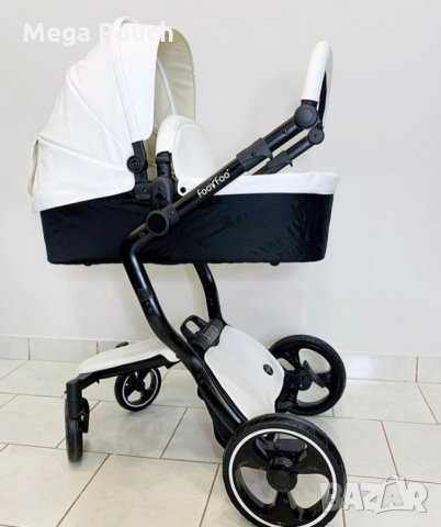 Промоция, Стилна бебешка количка 2 в 1 FooFoo, Bebumi, AULON, снимка 6 - Детски колички - 35584830