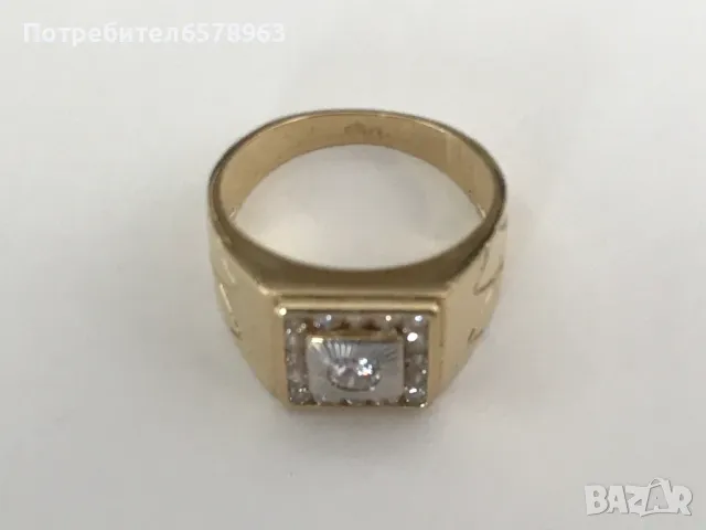 Златен мъжки пръстен 14к/585, снимка 1