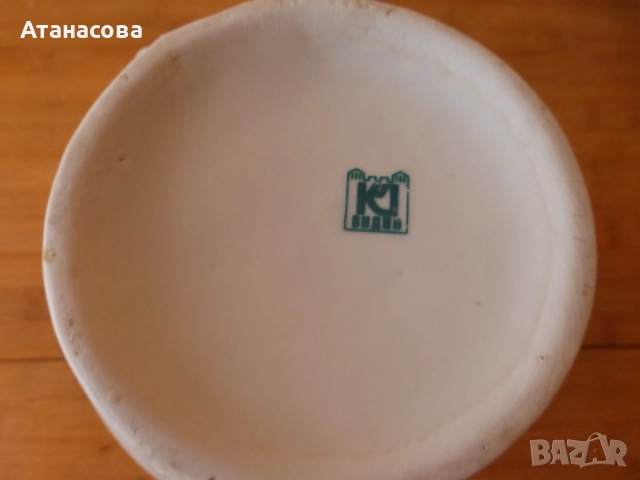 Кана български порцелан Коста Йорданов Видин 1960 г 2, снимка 7 - Аксесоари за кухня - 52504588