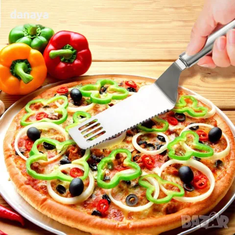 5727 Кухненска лопатка с нож за торта 2 в 1, снимка 5 - Аксесоари за кухня - 49126277