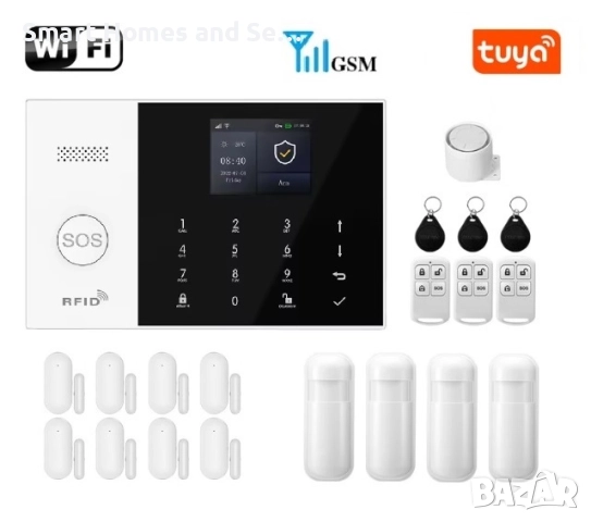 WiFi / GSM Смарт професионална Алармена система PRO+